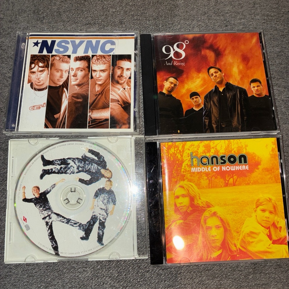 Boy Band CD Lot, NSync, 98 Degrees And Rising Hanson Middle Of Nowhere snowed in